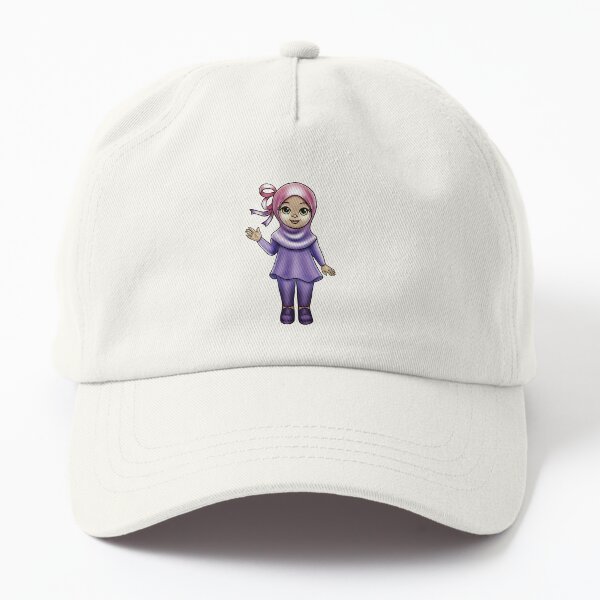 New Design Muslim Me Hijabi Cartoon - Purple Dad Hat