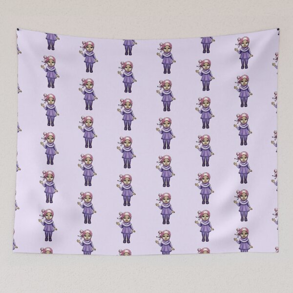 Item preview, New Design Muslim Me Hijabi Cartoon - Purple designed and sold by Emma Apple.