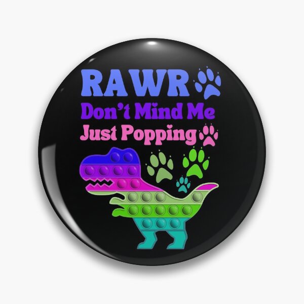 Item preview, Rawr Don't Mind Me Just Popping Blue Green Anti Stress Toy designed and sold by Ashberry2.