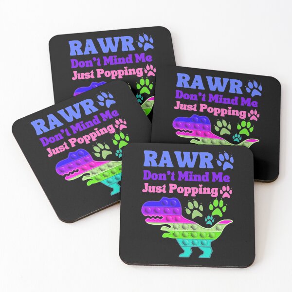 Item preview, Rawr Don't Mind Me Just Popping Blue Green Anti Stress Toy designed and sold by Ashberry2.