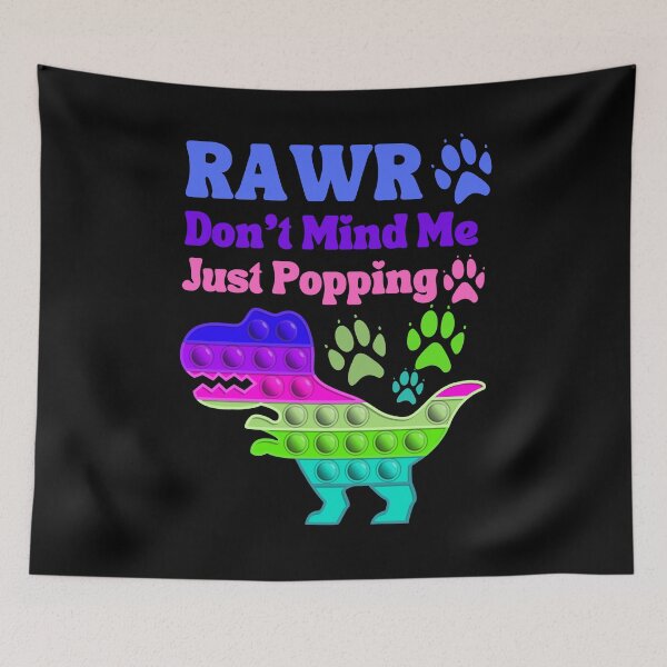 Item preview, Rawr Don't Mind Me Just Popping Blue Green Anti Stress Toy designed and sold by Ashberry2.
