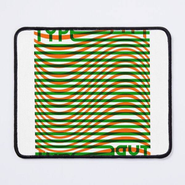 Item preview, Type Wave (Green Orange) designed and sold by John Uttley.