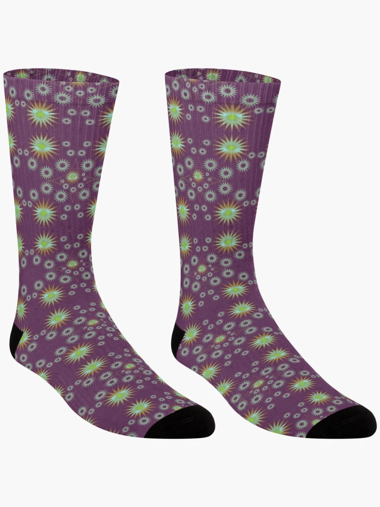 Thumbnail 3 of 5, Socks, Abstract Sun Shape Geometric Patterns Design 8 designed and sold by ClassyPatterns.