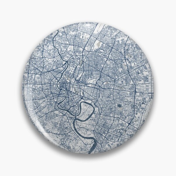 Item preview, Bangkok City Map Thailand - Coastal designed and sold by deMAP.