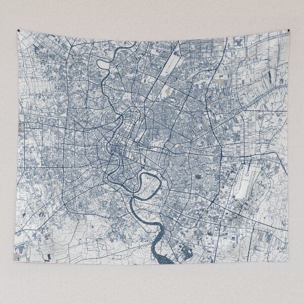 Item preview, Bangkok City Map Thailand - Coastal designed and sold by deMAP.
