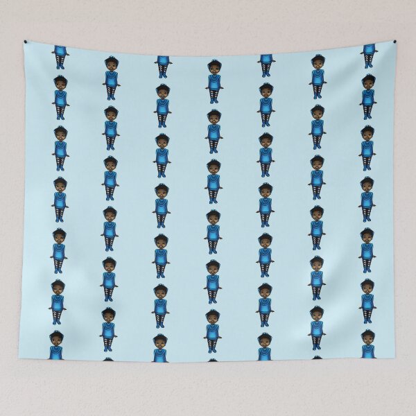 Item preview, New Design Muslim Me Hijabi Cartoon - Blue designed and sold by Emma Apple.
