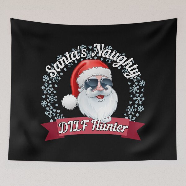 Item preview, Santa's Naughty DILF Hunter - Funny Christmas - Gift for DILF Lovers designed and sold by CaitU.