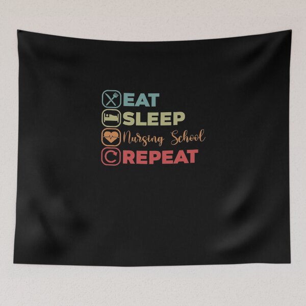 Item preview, Eat Sleep Nursing School A Student Nurse Clinicals designed and sold by Nessshirts.