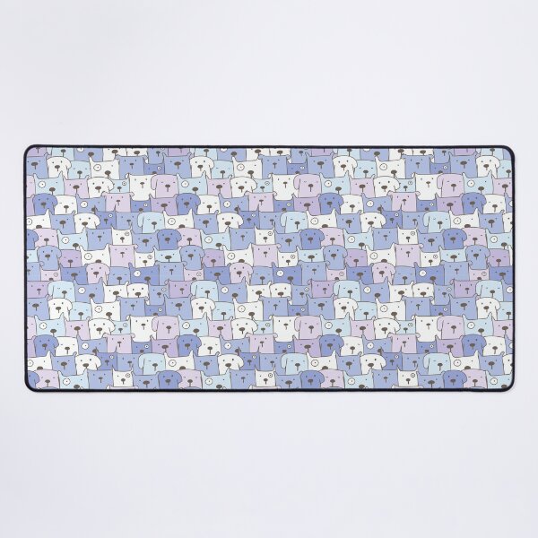 Item preview, Cute Multi Dog Print in Lilac and Pale Blue designed and sold by cgroenewald.