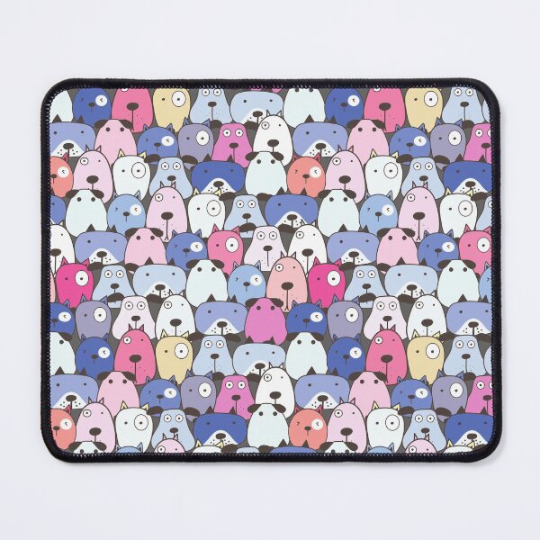 Item preview, Cute Multi Dog Print in Blue and Pink designed and sold by cgroenewald.