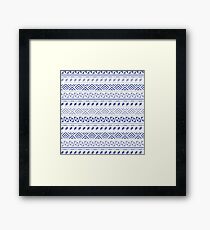 Tribal Geometric Contemporary Lilac Framed Print