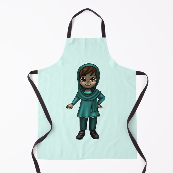 Item preview, New Design Muslim Me Hijabi Cartoon - Green designed and sold by Emma Apple.