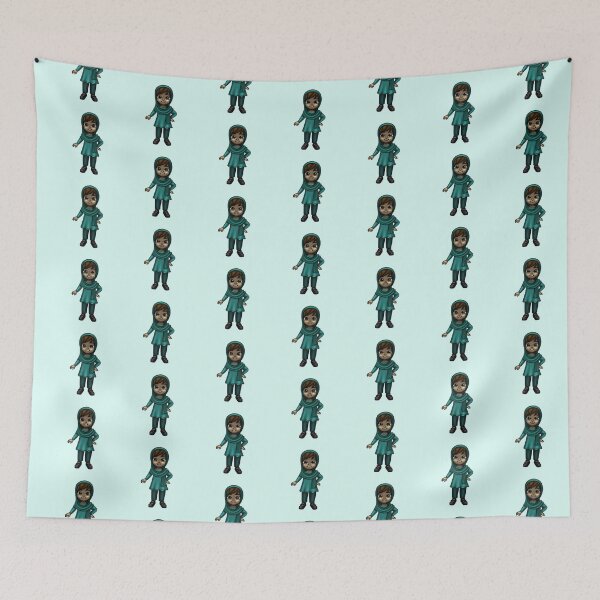 Item preview, New Design Muslim Me Hijabi Cartoon - Green designed and sold by Emma Apple.