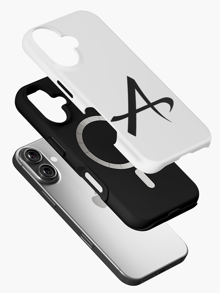Thumbnail 2 of 4, iPhone Case, A (in black) designed and sold by ANGELSONLY.
