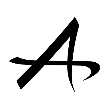 Artwork thumbnail, A (in black) by ANGELSONLY