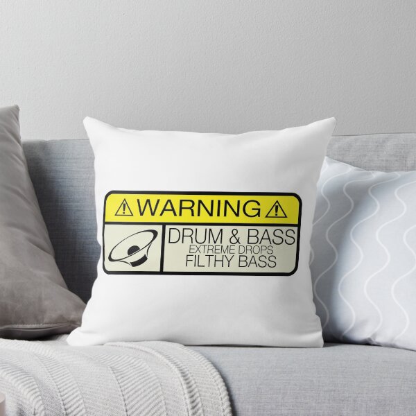 Item preview, Drum & Bass Warning designed and sold by TigerStriped.