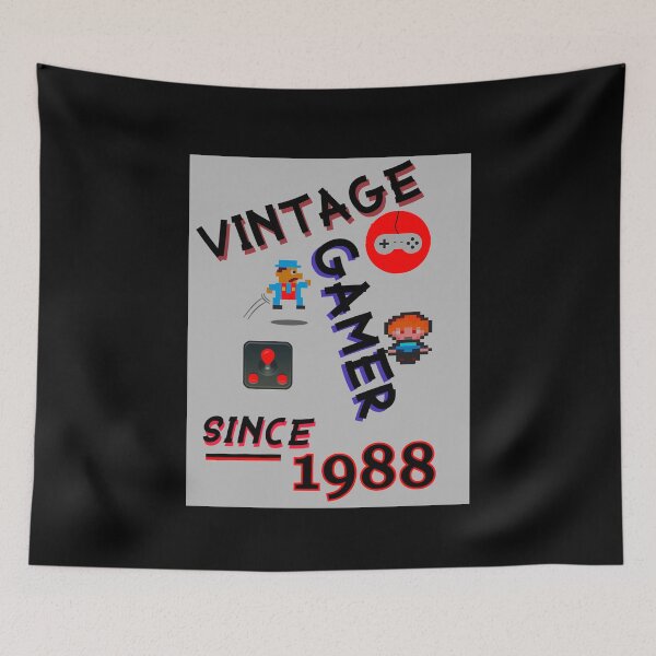 Item preview, Vintage Gamer Since 1988 designed and sold by KathteeDesign.