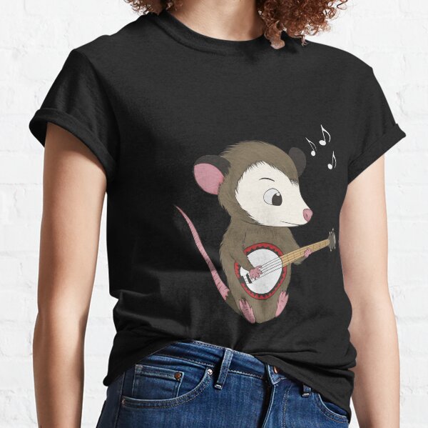 possum playing banjo shirt