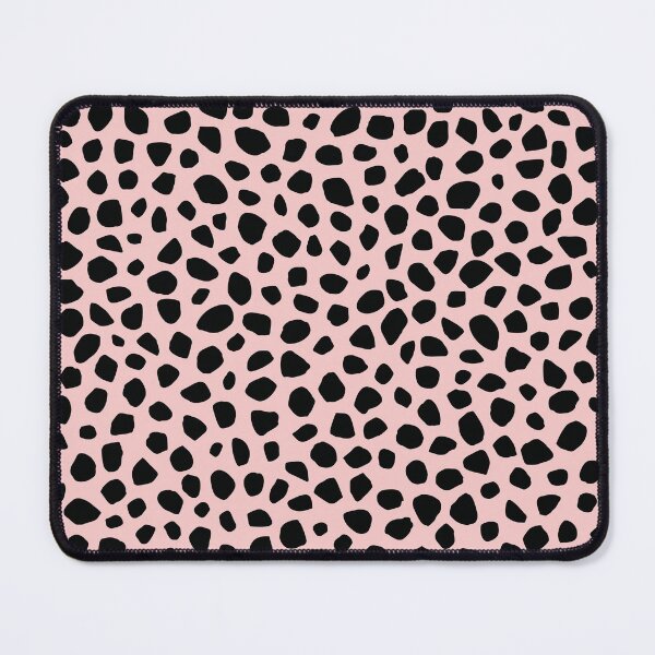 Item preview, Black and Rose Quarts Pink Dalmatian Print designed and sold by cgroenewald.