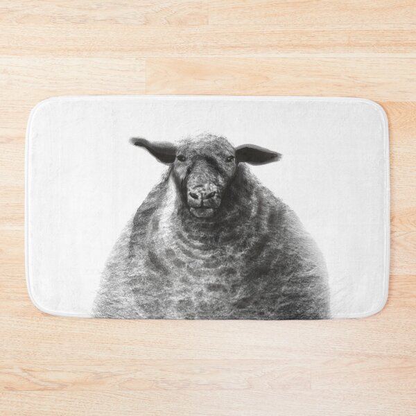 Item preview, Black cloudy sheep on white designed and sold by orangerinka.
