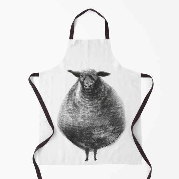 Item preview, Black cloudy sheep on white designed and sold by orangerinka.
