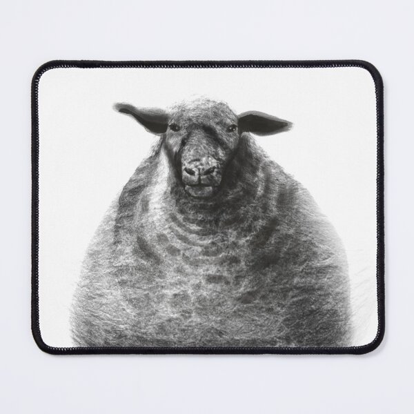 Item preview, Black cloudy sheep on white designed and sold by orangerinka.