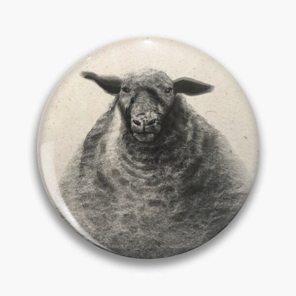 Item preview, Black cloudy sheep closeup designed and sold by orangerinka.