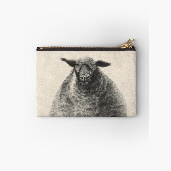 Item preview, Black cloudy sheep closeup designed and sold by orangerinka.