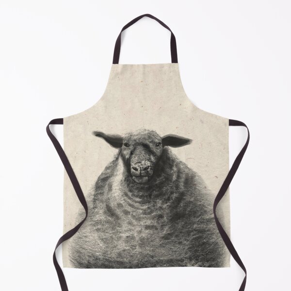 Item preview, Black cloudy sheep closeup designed and sold by orangerinka.