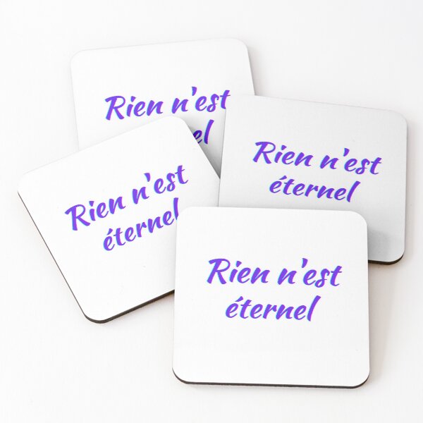 Item preview, Nothing lasts forever - popular french quotes lovers theme gifts (purple) designed and sold by RebelliousRosee.