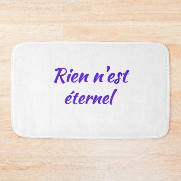 Item preview, Nothing lasts forever - popular french quotes lovers theme gifts (purple) designed and sold by RebelliousRosee.