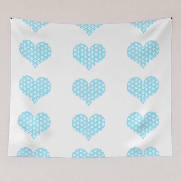 Item preview, Copy of blue heart with pet paws, chrome hearts designed and sold by vilma3000.