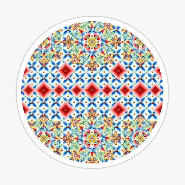 Ombre Heraldic Mandala Sticker