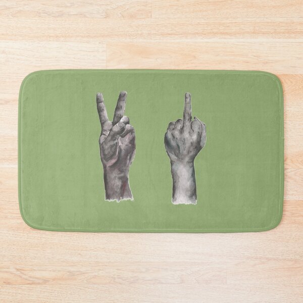 Item preview, Peace Sign, Middle Finger   designed and sold by OatsNPokess.