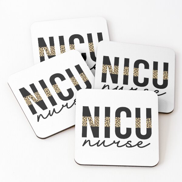Item preview, NICU Nurse Cheetah print typography | Neonatal ICU Nursing | NICU Nurse appreciation gifts designed and sold by Violet Treasures.