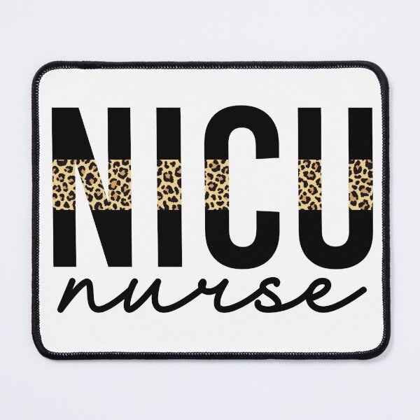 Item preview, NICU Nurse Cheetah print typography | Neonatal ICU Nursing | NICU Nurse appreciation gifts designed and sold by Violet Treasures.