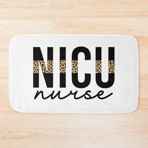 Item preview, NICU Nurse Cheetah print typography | Neonatal ICU Nursing | NICU Nurse appreciation gifts designed and sold by Violet Treasures.