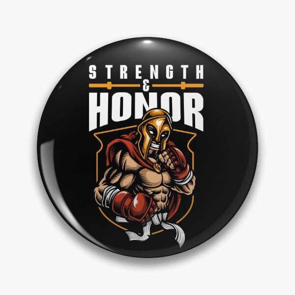 Item preview, Martial Arts Gym Fighter Slogan Strength and Honour designed and sold by thecooltable.