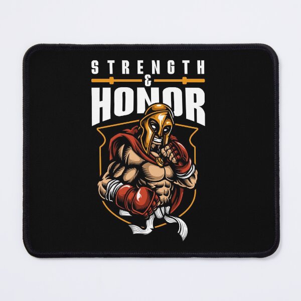 Item preview, Martial Arts Gym Fighter Slogan Strength and Honour designed and sold by thecooltable.