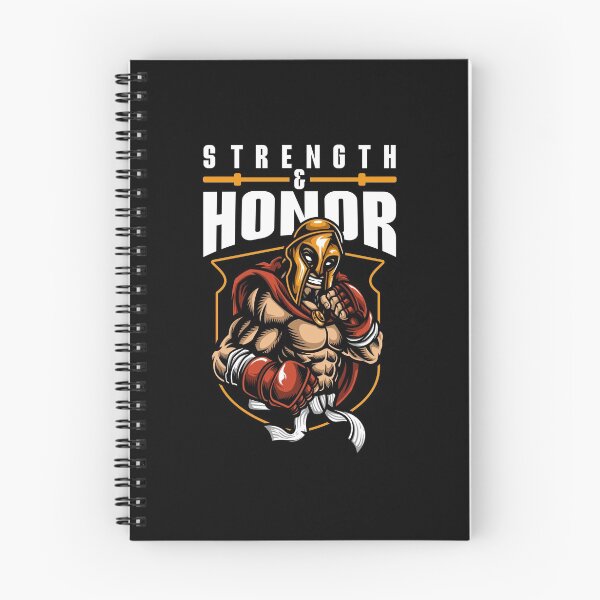 Item preview, Martial Arts Gym Fighter Slogan Strength and Honour designed and sold by thecooltable.