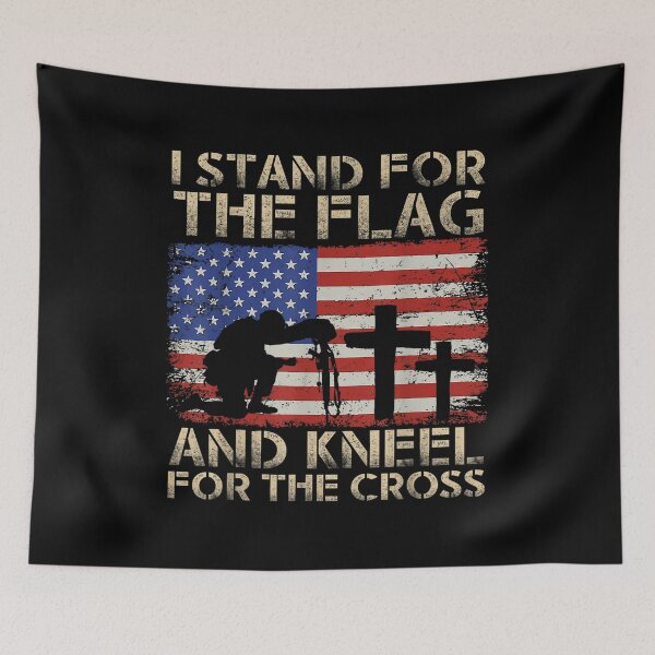 Item preview, Para Veteran Stand Flag Kneel Cross Hombres designed and sold by idabry.