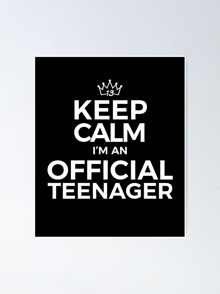Keep Calm Birthday Official Teenager T-Shirt 13th Funny Boy