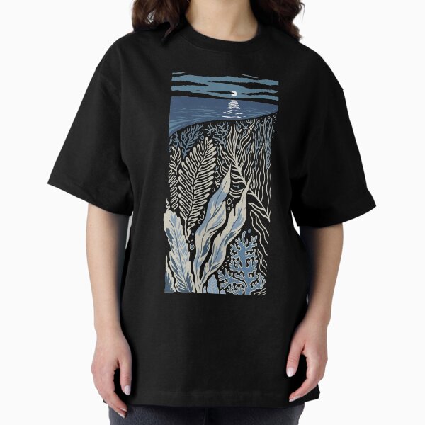 Under The Moonlit Sea Oversized T-Shirt