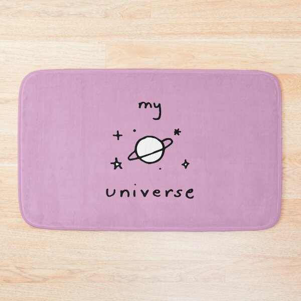 Item preview, My Universe Doodles Black Outline on Pink designed and sold by lineartdesigns.