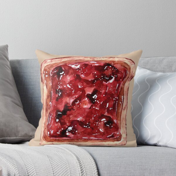 Item preview, PB&J Toast - Watercolour Illustration designed and sold by Pattokarts.