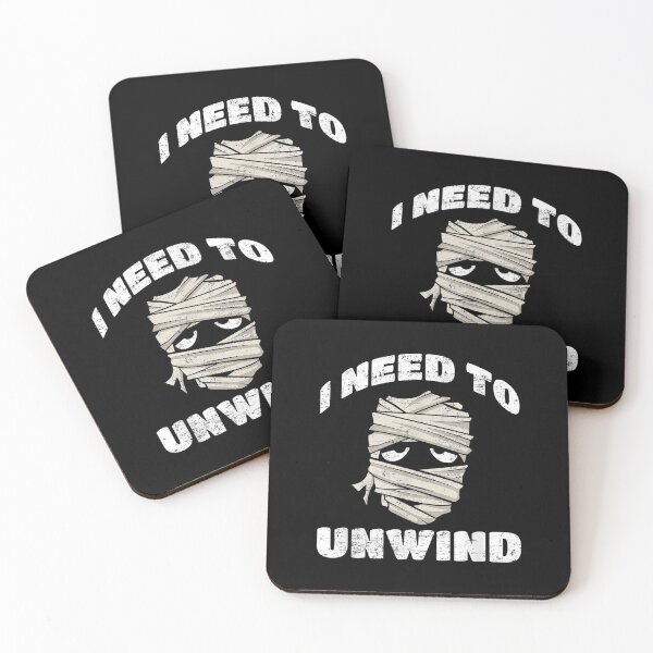 Item preview,  Happy Halloween Need Unwind Funny Mummy Vintage designed and sold by idabry.