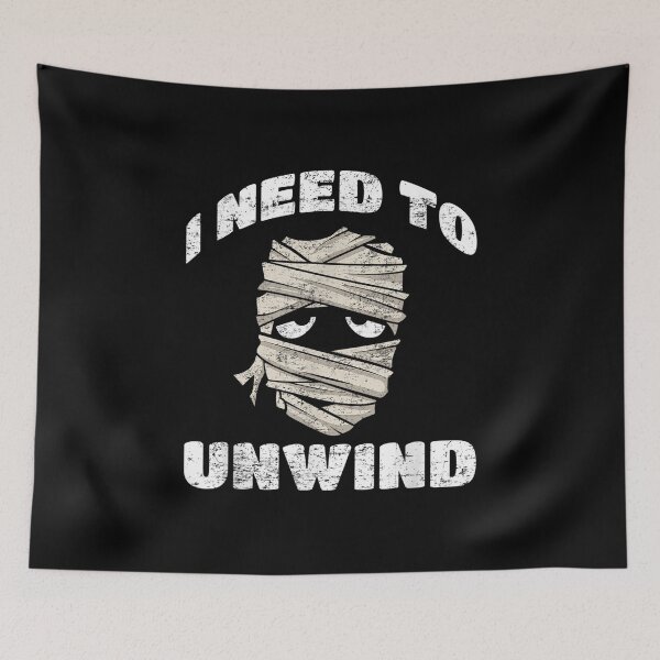 Item preview,  Happy Halloween Need Unwind Funny Mummy Vintage designed and sold by idabry.