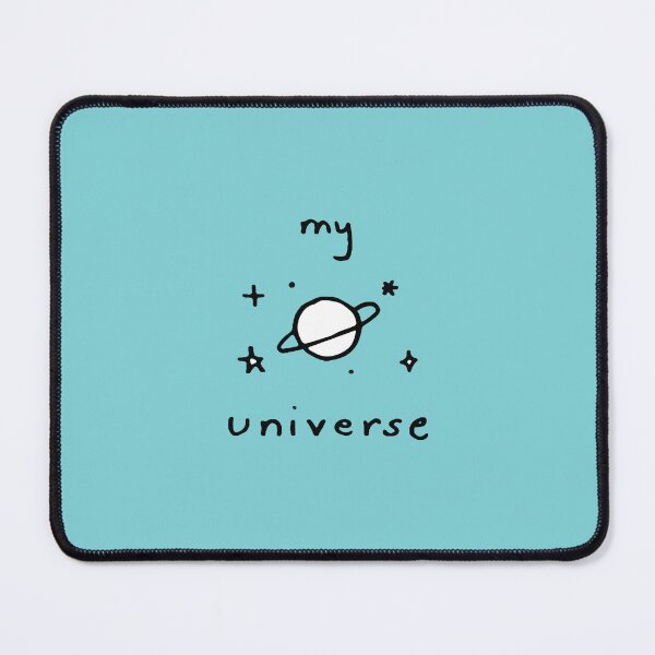Item preview, My Universe Doodles Black Outline on Teal designed and sold by lineartdesigns.