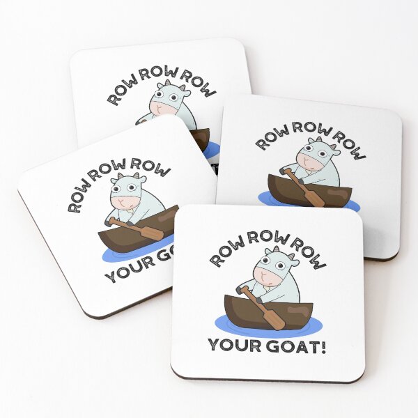 Item preview, Row Row Row Your Goat Funny Animal Puns  designed and sold by punnybone.