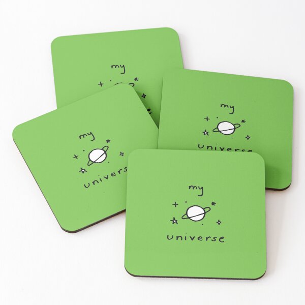 Item preview, My Universe Doodles Black Outline on Green designed and sold by lineartdesigns.